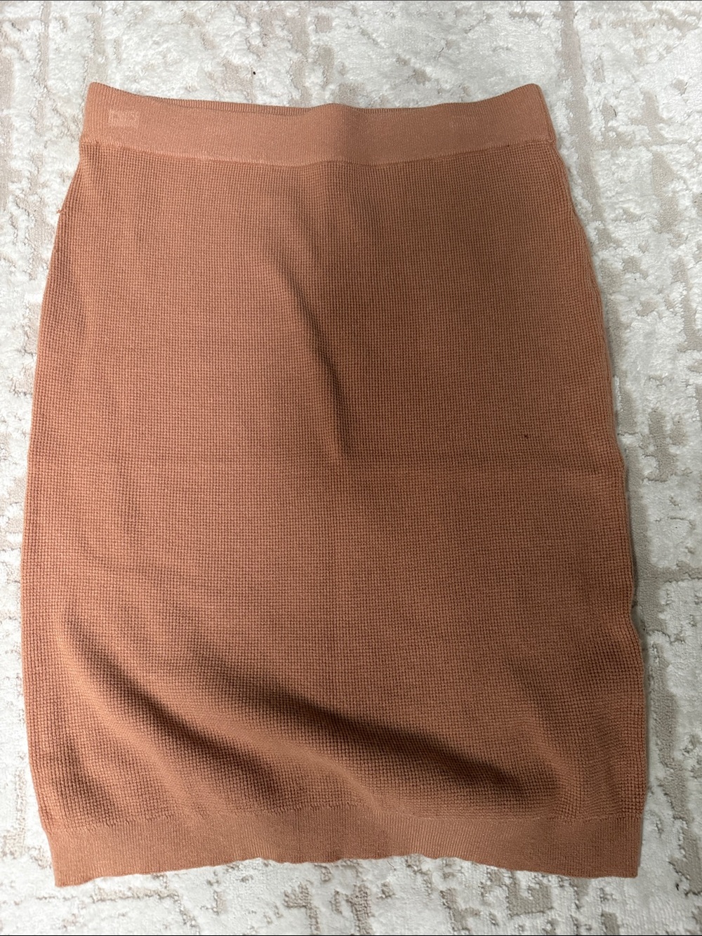 Chloe Terracotta Knit Pencil Skirt